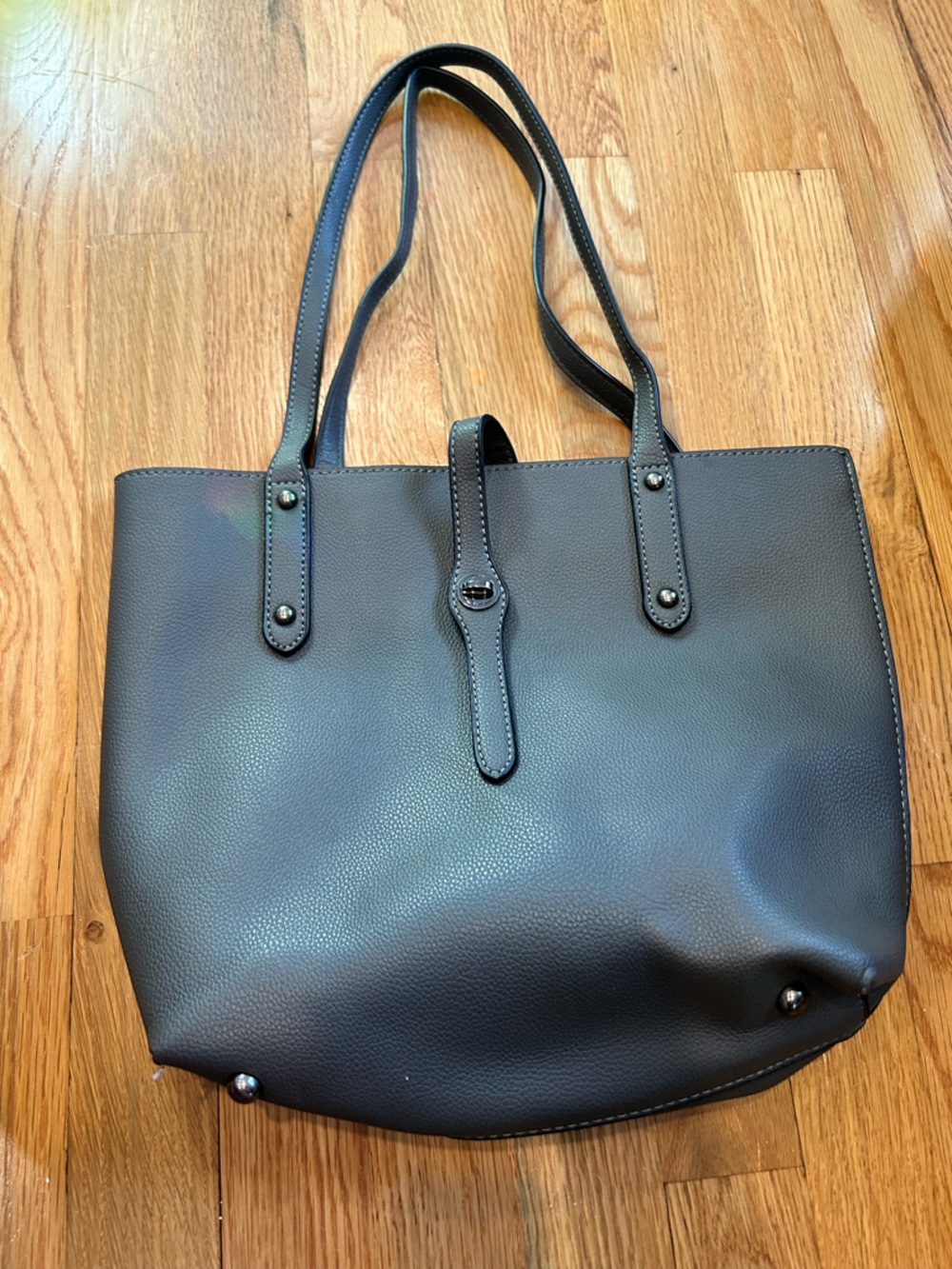 Gray Tote Bag